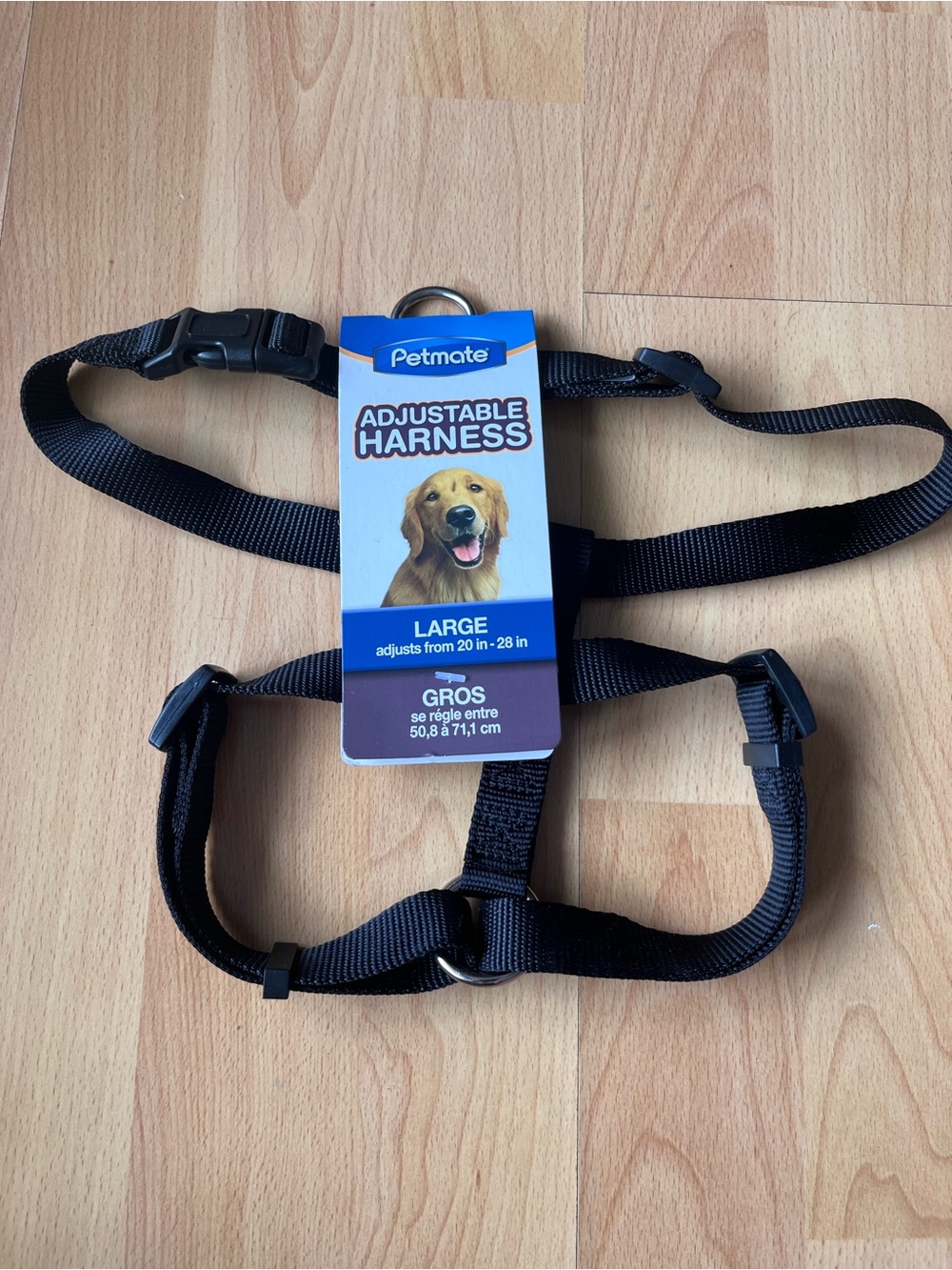 Petmate Black Adjustable Dog Harness Large